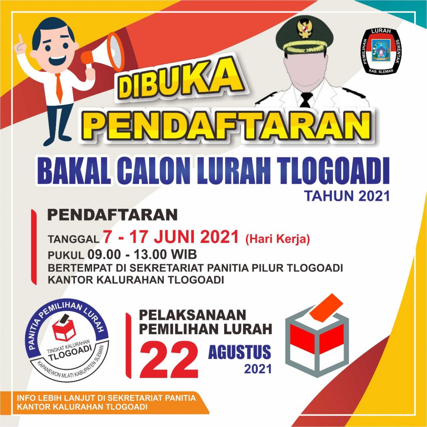 Pendaftaran Bakal Calon Lurah Tlogoadi