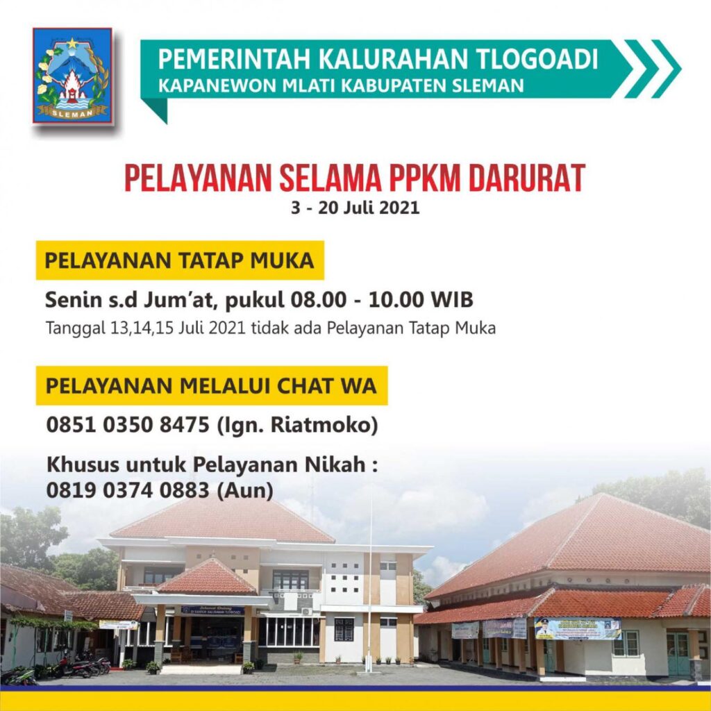 Jam Pelayanan Selama PPKM Darurat