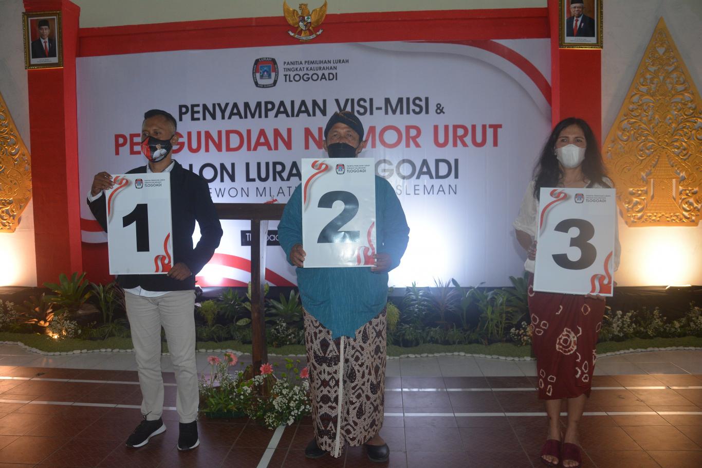 Undian Nomor Urut Calon Lurah Tlogoadi