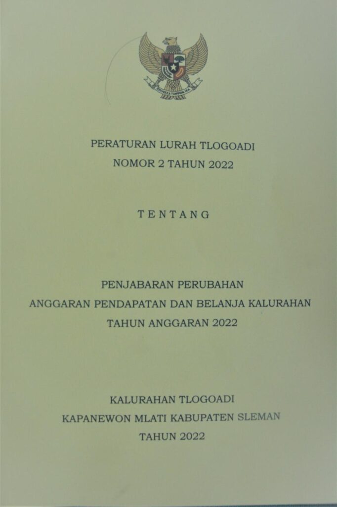 Penjabaran Perubahan APBKal Tahun Anggaran 2022