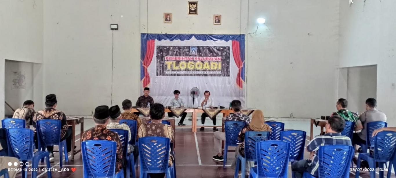 Rapat Koordinasi Pelaksanaan Kirab Budaya Kalurahan Tlogoadi Tahun 2023