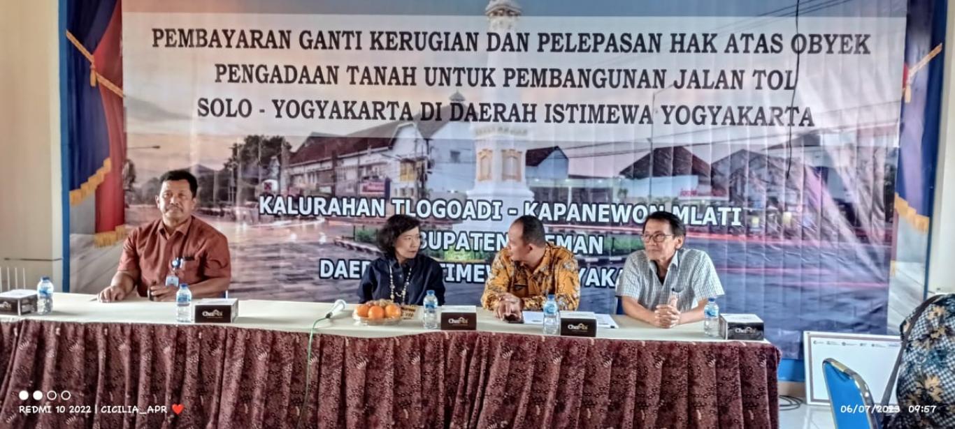 Pembayaran Ganti Kerugian Tol Tahap I