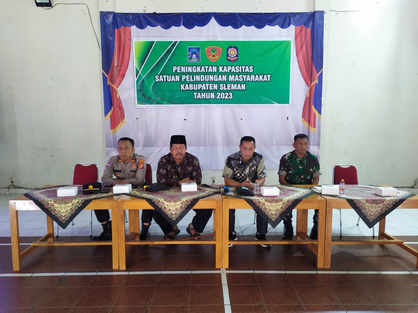 Peningkatan Kapasitas Linmas Tlaga Yudha Kalurahan Tlogoadi Mlati